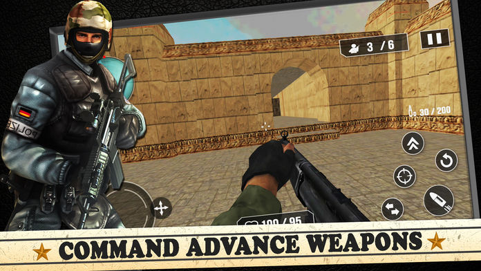 Commander War Real Sniper Shooter Pro ภาพหน้าจอเกม