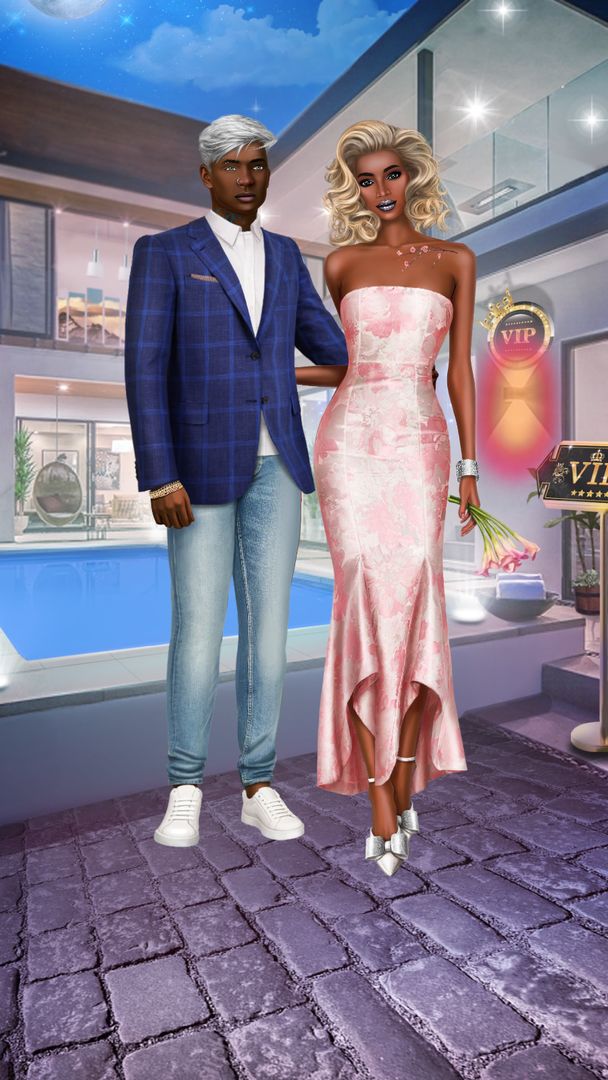 Screenshot of Rich College Couple Dress Up