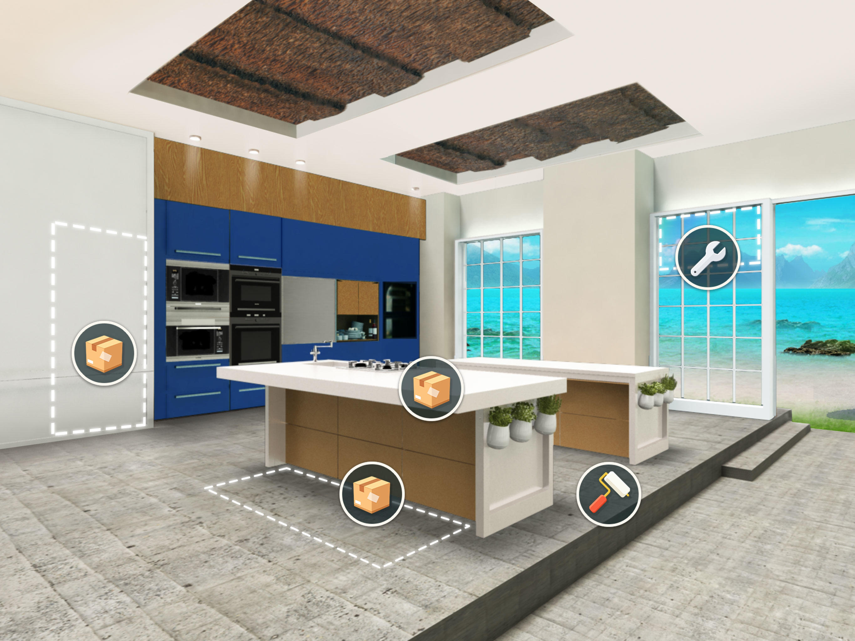 Home Design : Waikiki Life Game Screenshot