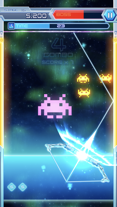 アルカノイドvsインベーダー+ ゲームのスクリーンショット