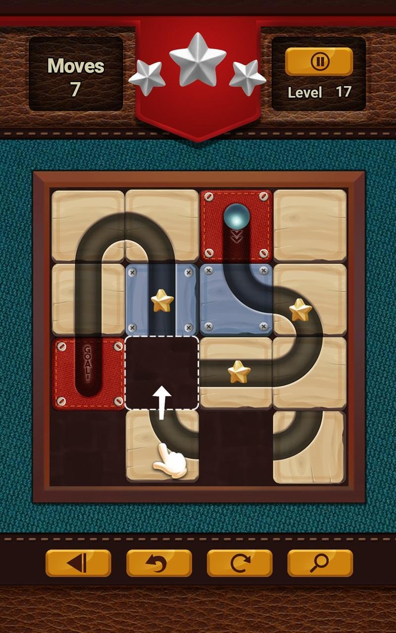 Ball Puzzle: Classic Slide Puzzle Wood Free Games 게임 스크린샷