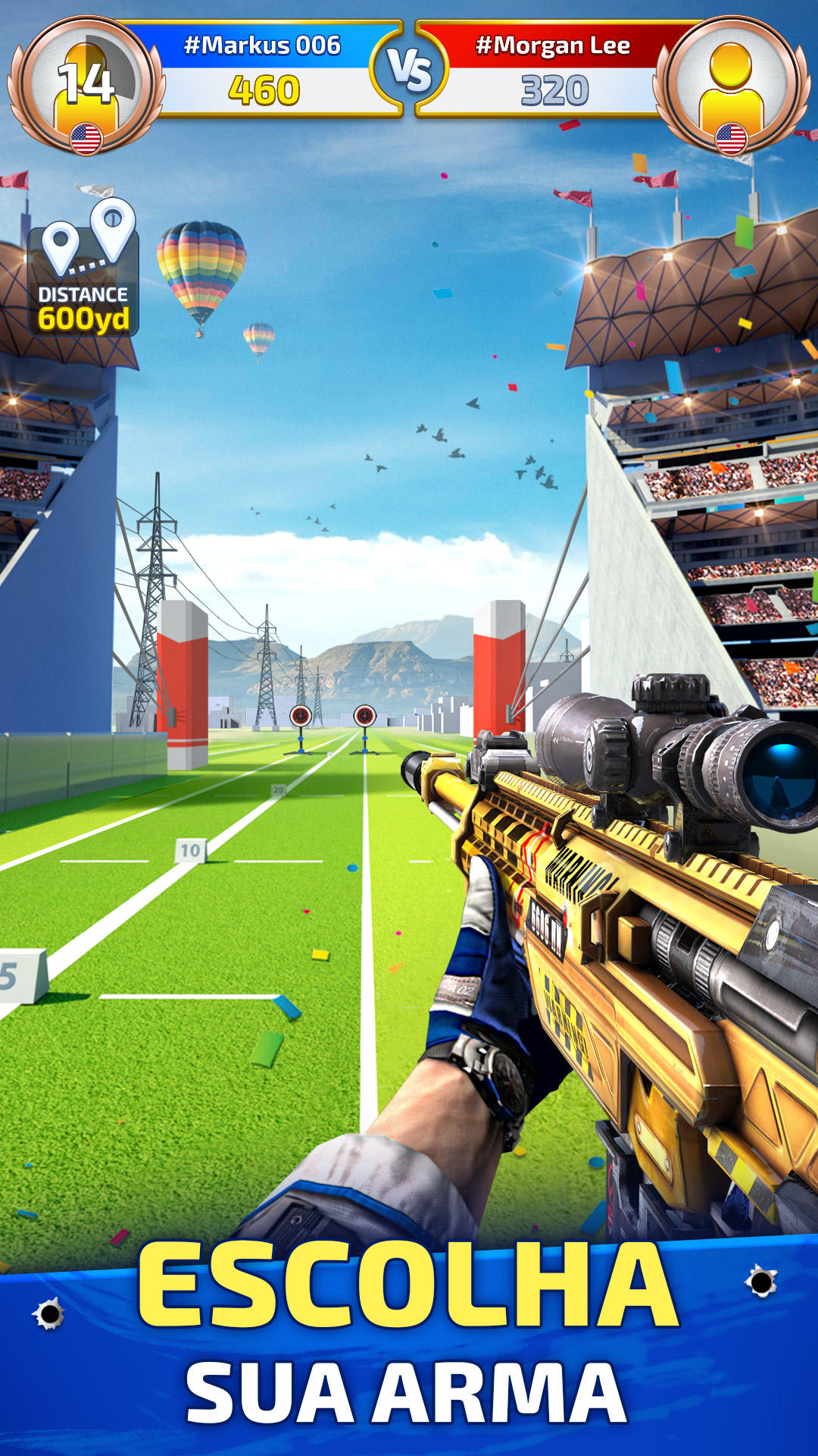 Screenshot 1 of Sniper Champions: Tiro em 3D 2.2.9