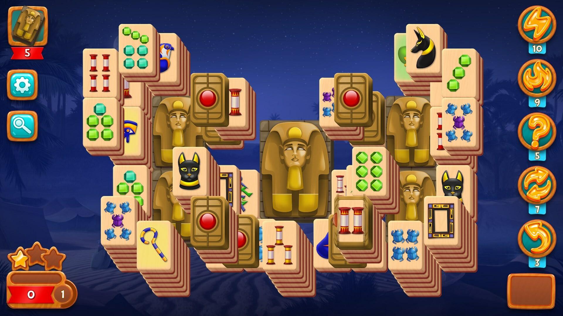 Mahjong Riddles: Egypt Game Screenshot
