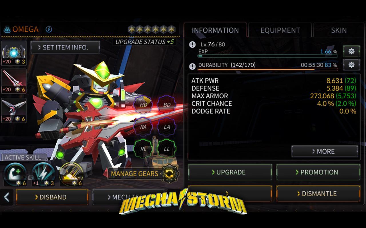 Mecha Storm: Advanced War Robots Game Screenshot