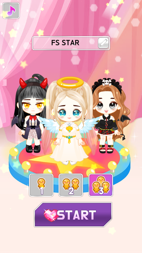 My Fashion Star : Angel & Devil style Game Screenshot