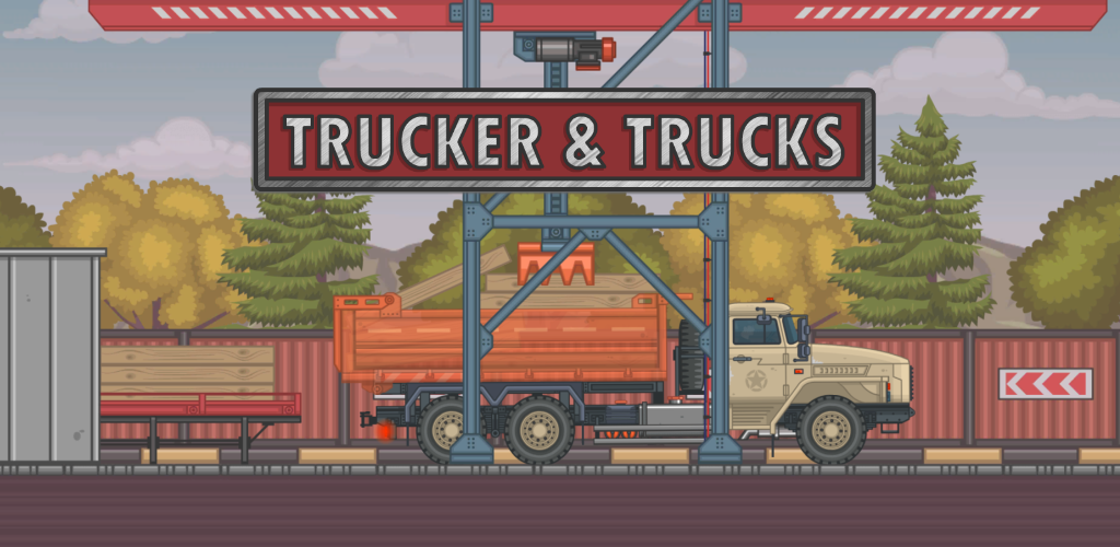 Banner of Trucker and Trucks 