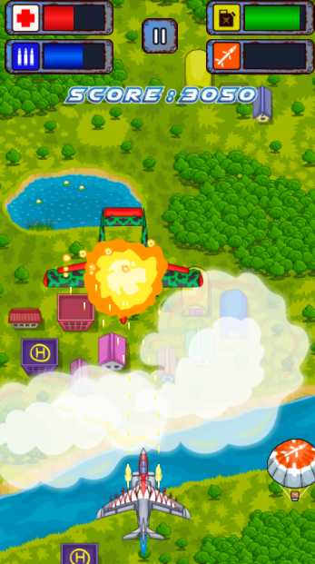 Plane Attack ゲームのスクリーンショット