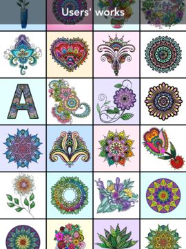 Mandala Coloring Book Game Screenshot