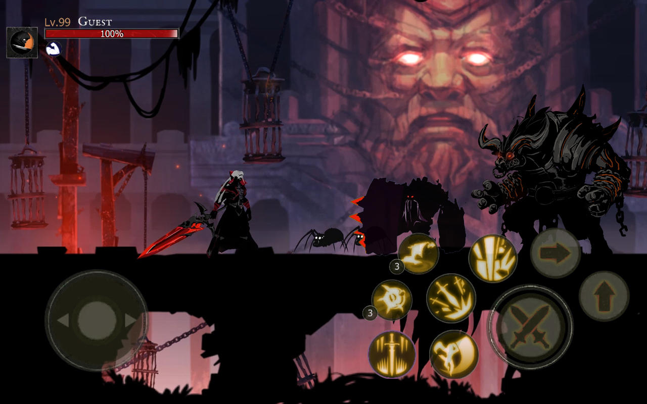 死の影: 暗黒の騎士 - 格闘RPG ゲームのスクリーンショット