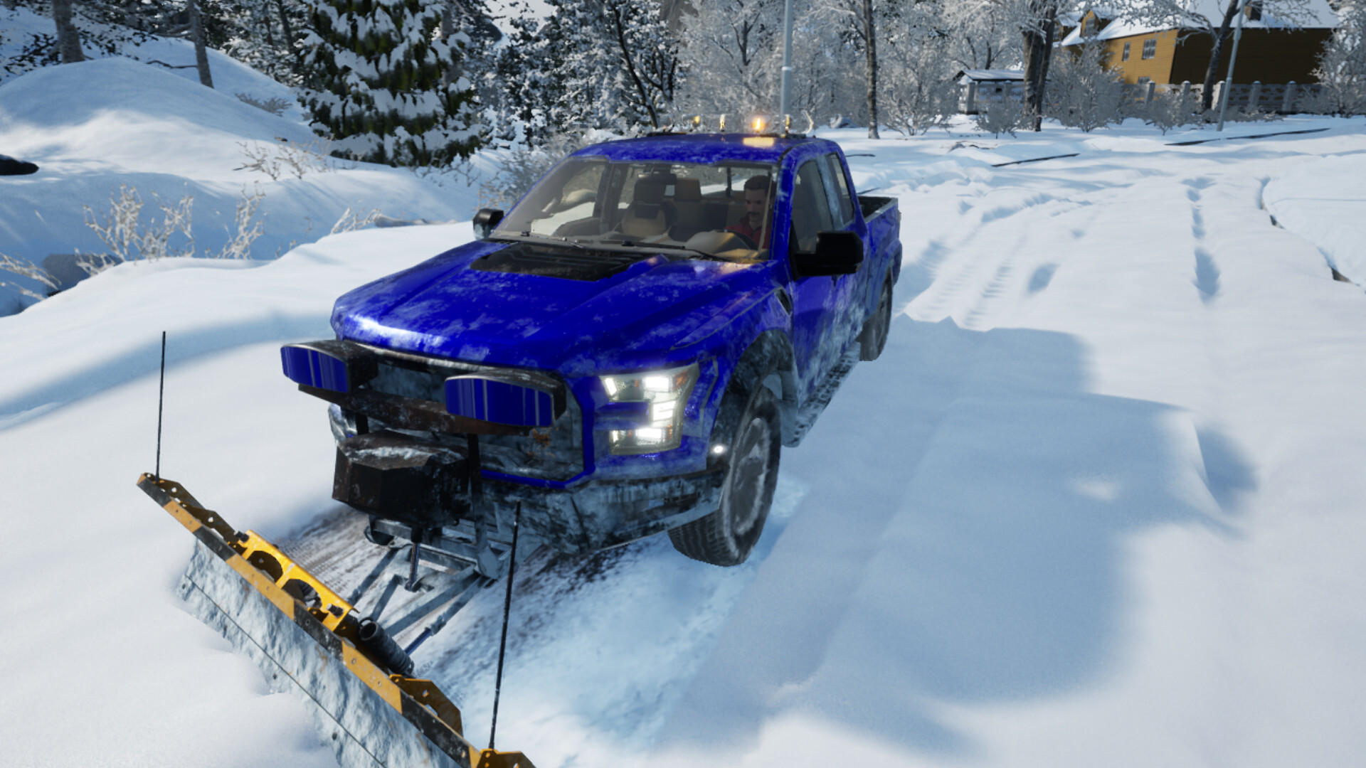 Snow Plowing Simulator Game Screenshot