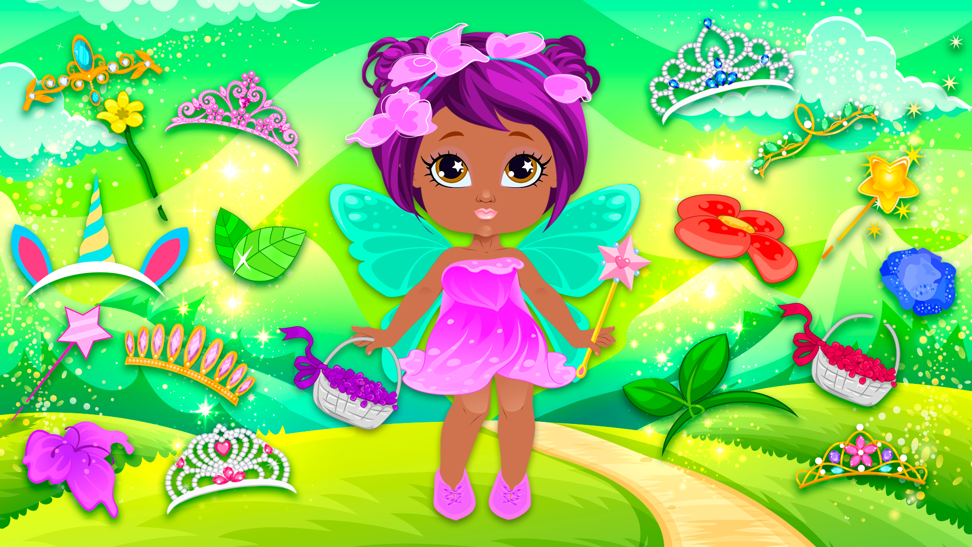 sachin and babi light blue dress Barbie Fairies Ball