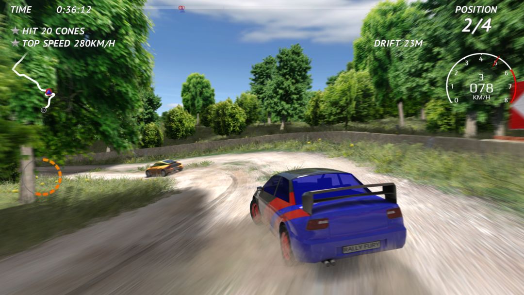Rally Fury - 極限車競速遊戲截圖