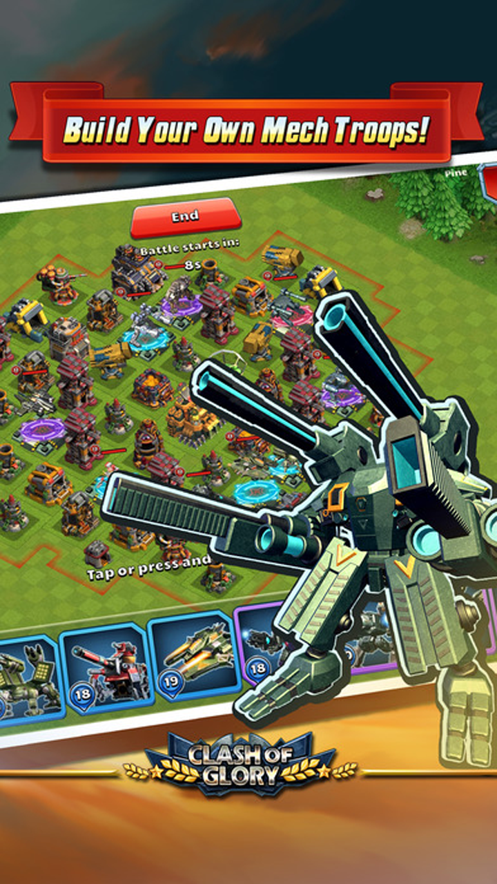 Clash of Glory – MECH War Game Game Screenshot