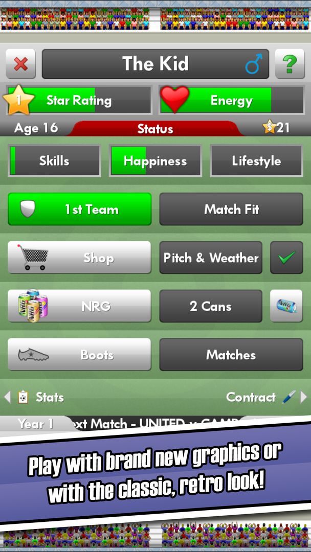 Screenshot of New Star Soccer