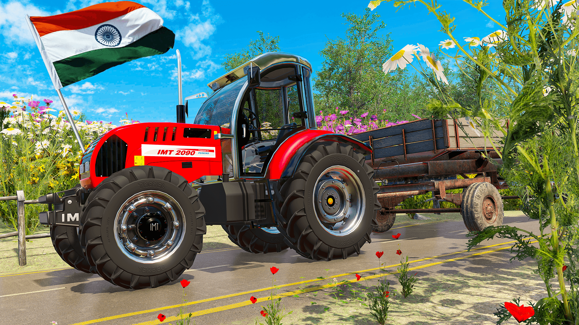 Indian Tractor Trolley Sim 3D 遊戲截圖