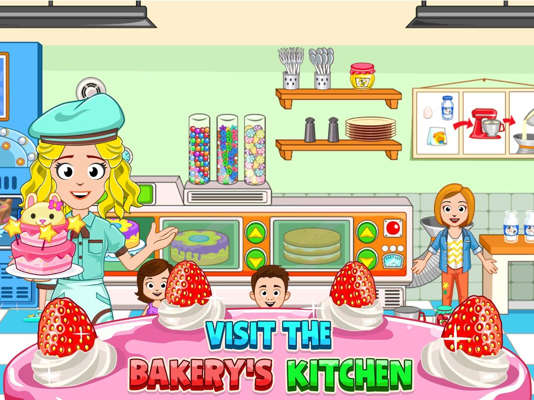 My Town : Bakery Free screenshot game
