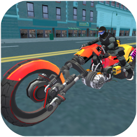 Police Sci Fi Bike Rider 3D