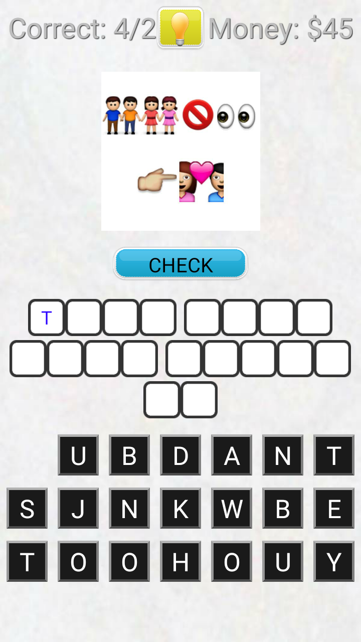 One Direction Emoji Songs Quiz Game Screenshot