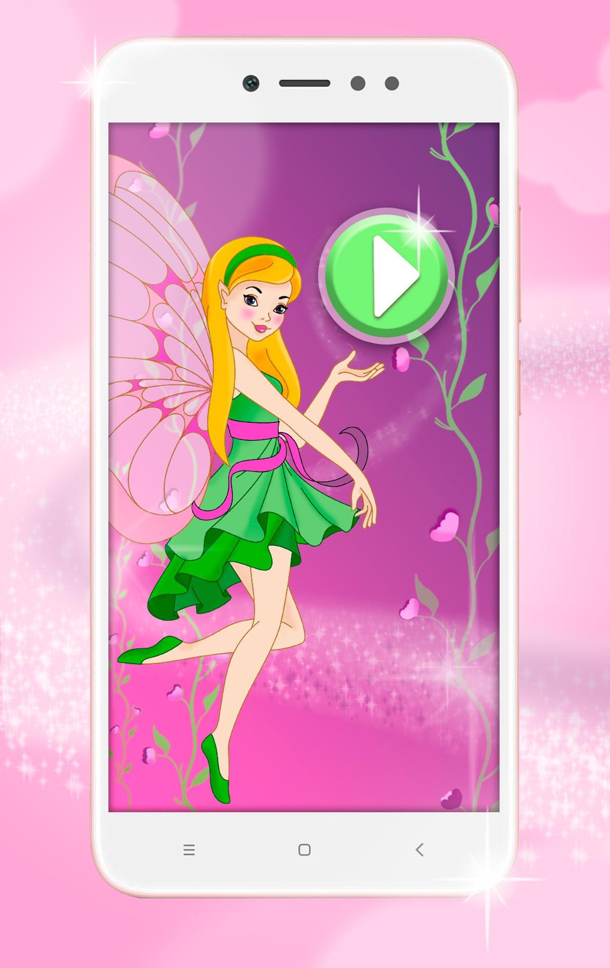 Cuplikan Layar Game Fairy Coloring Pages