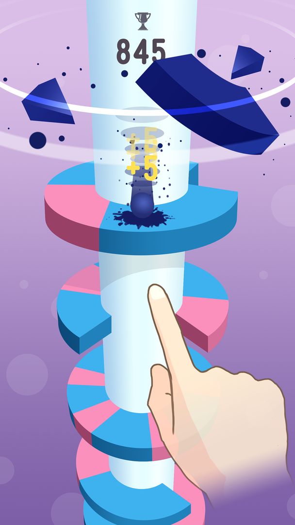 Helix Bounce Space screenshot game