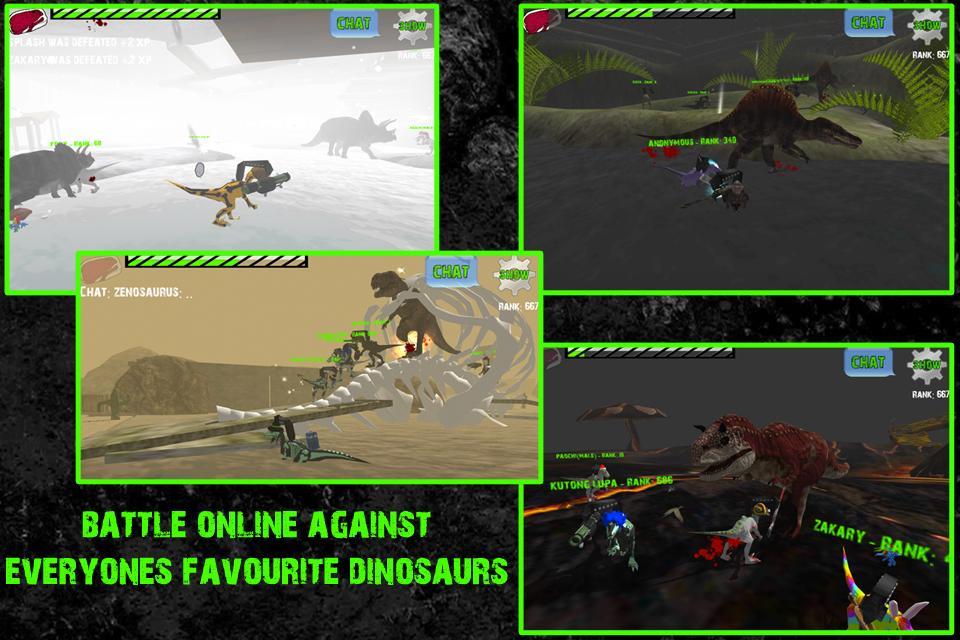 Cuplikan Layar Game Raptors Online - Gun Dinosaurs