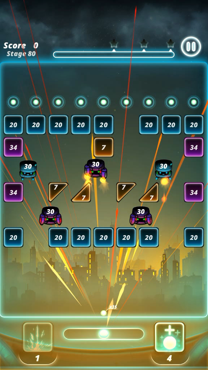 Скриншот игры Brick puzzle master : ball vader