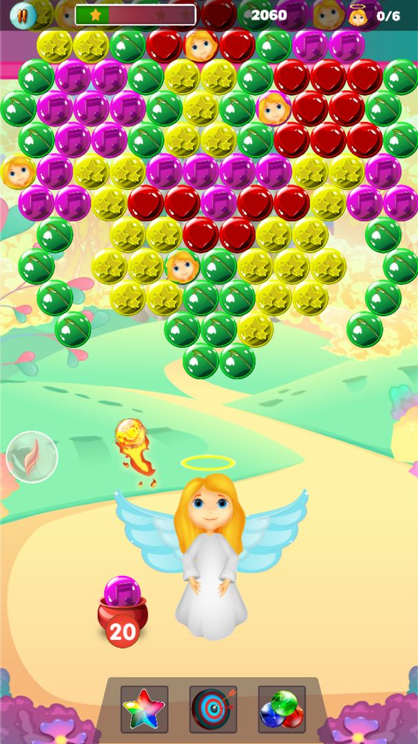 Bubble Shooter - Baby Angel Rescue 게임 스크린 샷