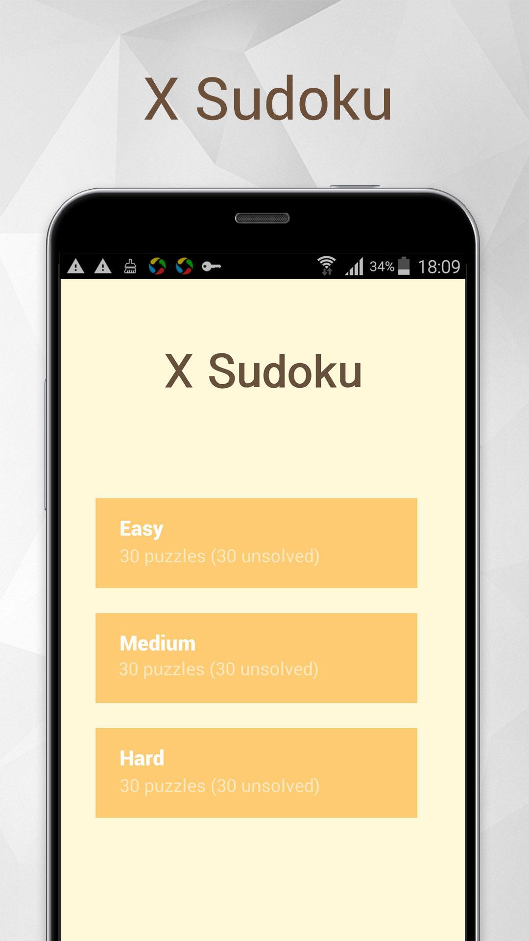 X Sudoku 遊戲截圖
