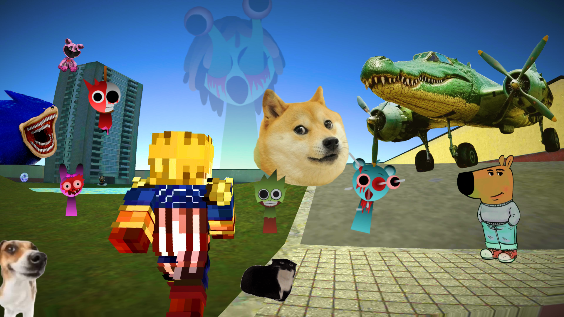 Nextbots backroom Meme Hunters Game Screenshot