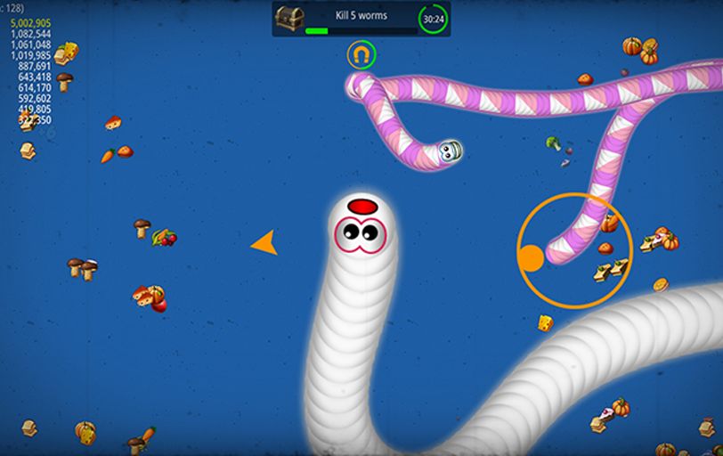 Screenshot of Snake worm zone : snakezone.io