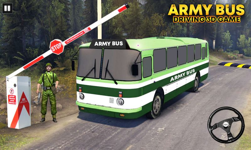 Army Bus Simulator Real Driving Transport Game ภาพหน้าจอเกม