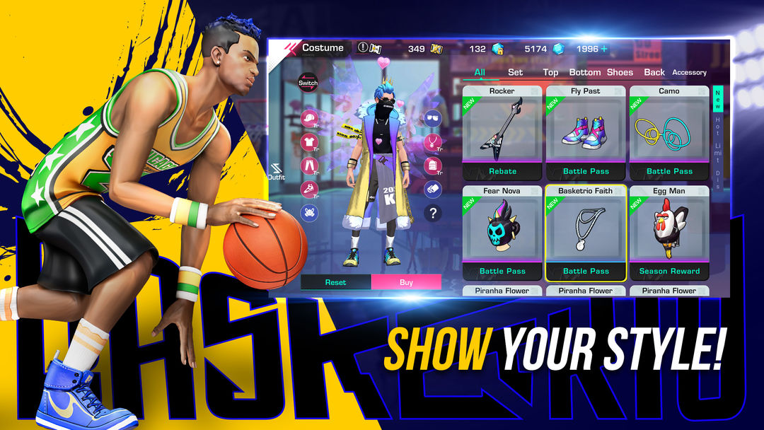 Screenshot of Basketrio - 3v3 Allstar Street Basketball Arena