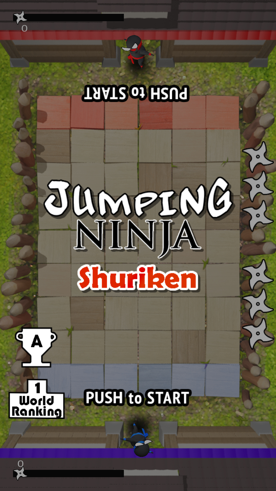 Screenshot 1 of Jumping Ninja Shuriken: игра для двух игроков 1.4