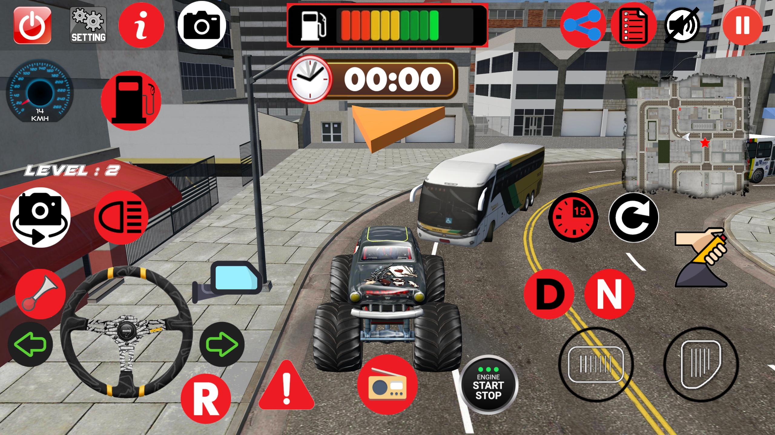 Carlos Monster Truck Parking Game Screenshot
