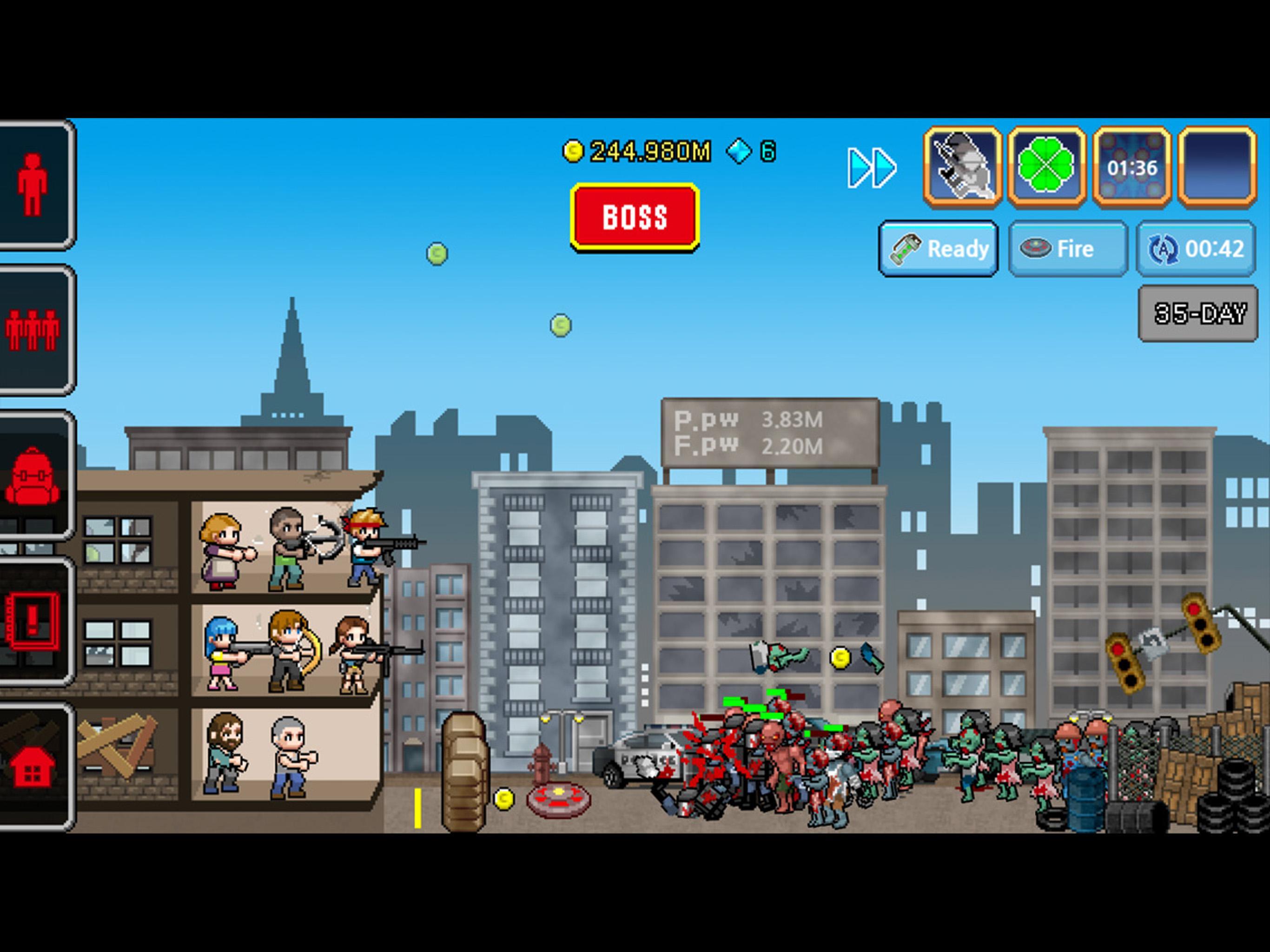 Captura de Tela do Jogo 100 DAYS - Zombie Survival