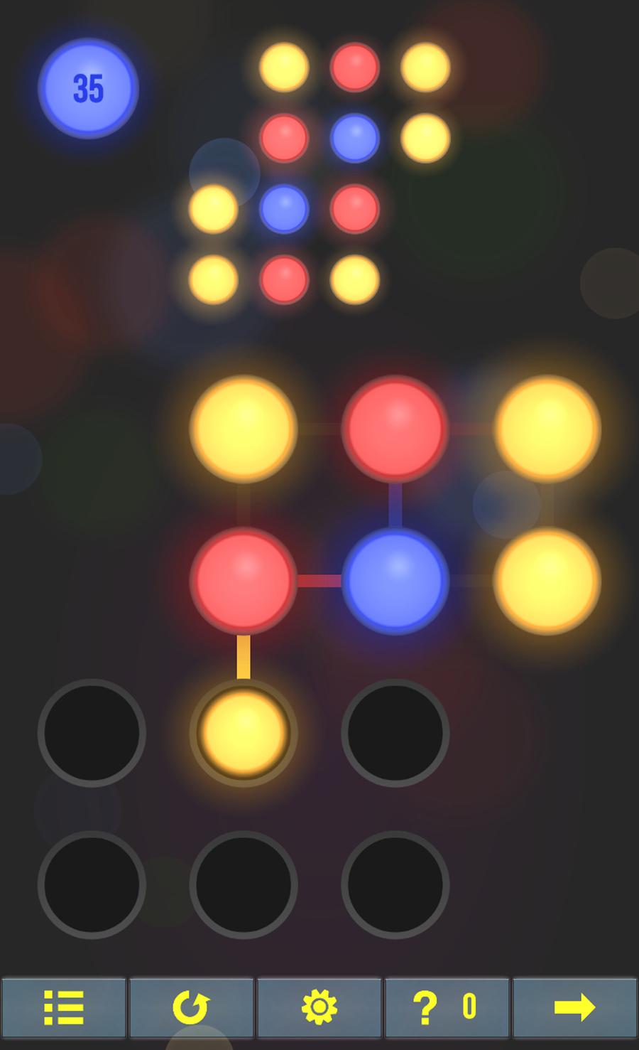 Captura de Tela do Jogo Neon Hack: Pattern Lock Game