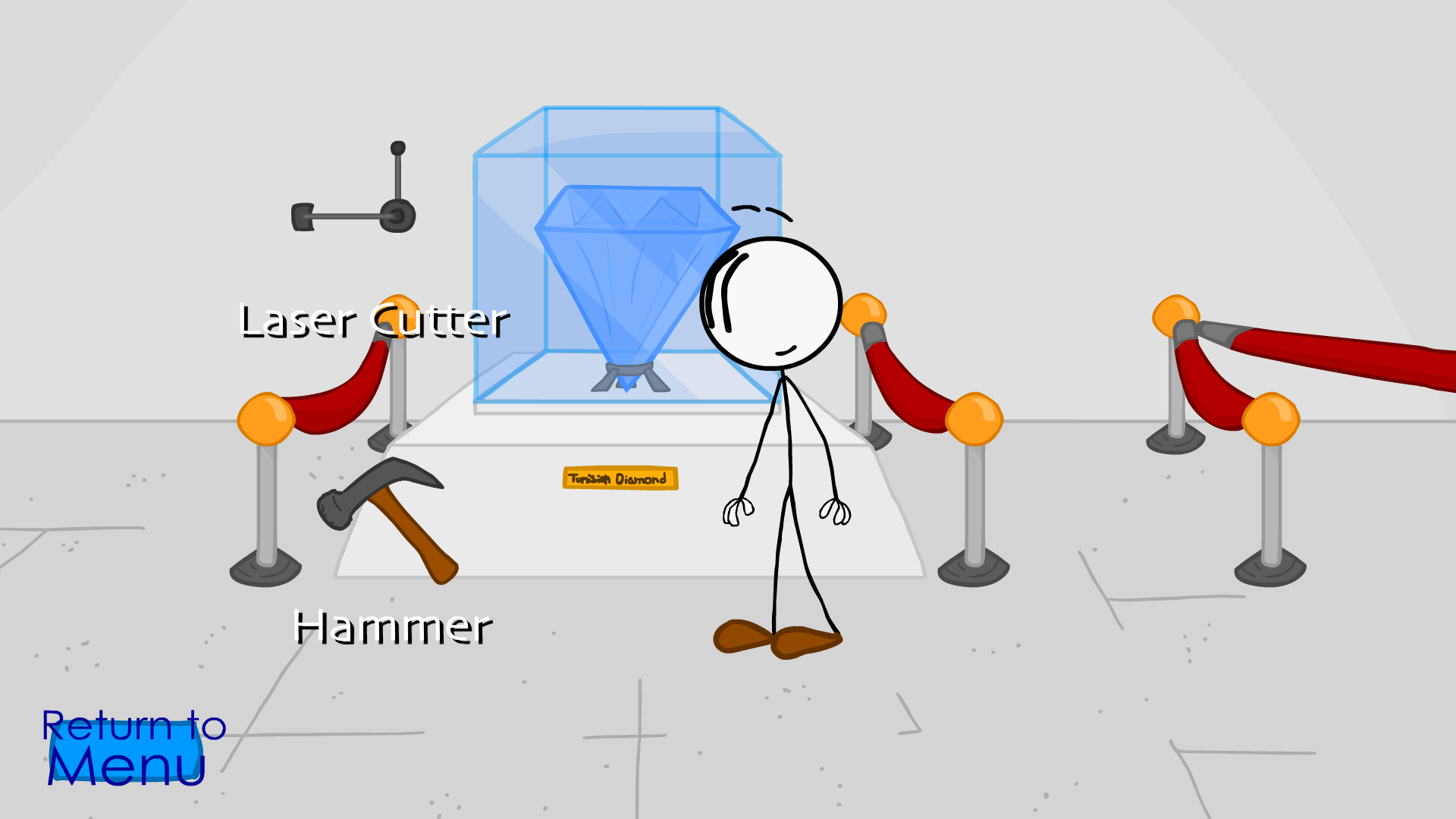 Screenshot 1 of Rubare il diamante, un'avventura stickman 1.0