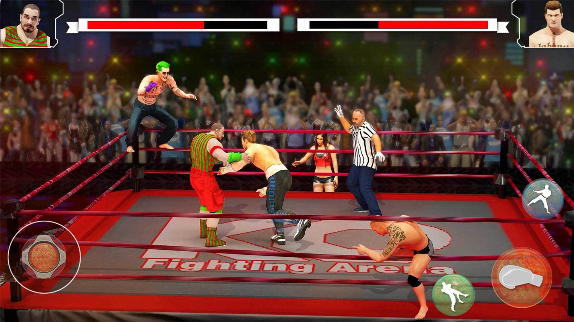 Beat Em Up Wrestling Game Game Screenshot