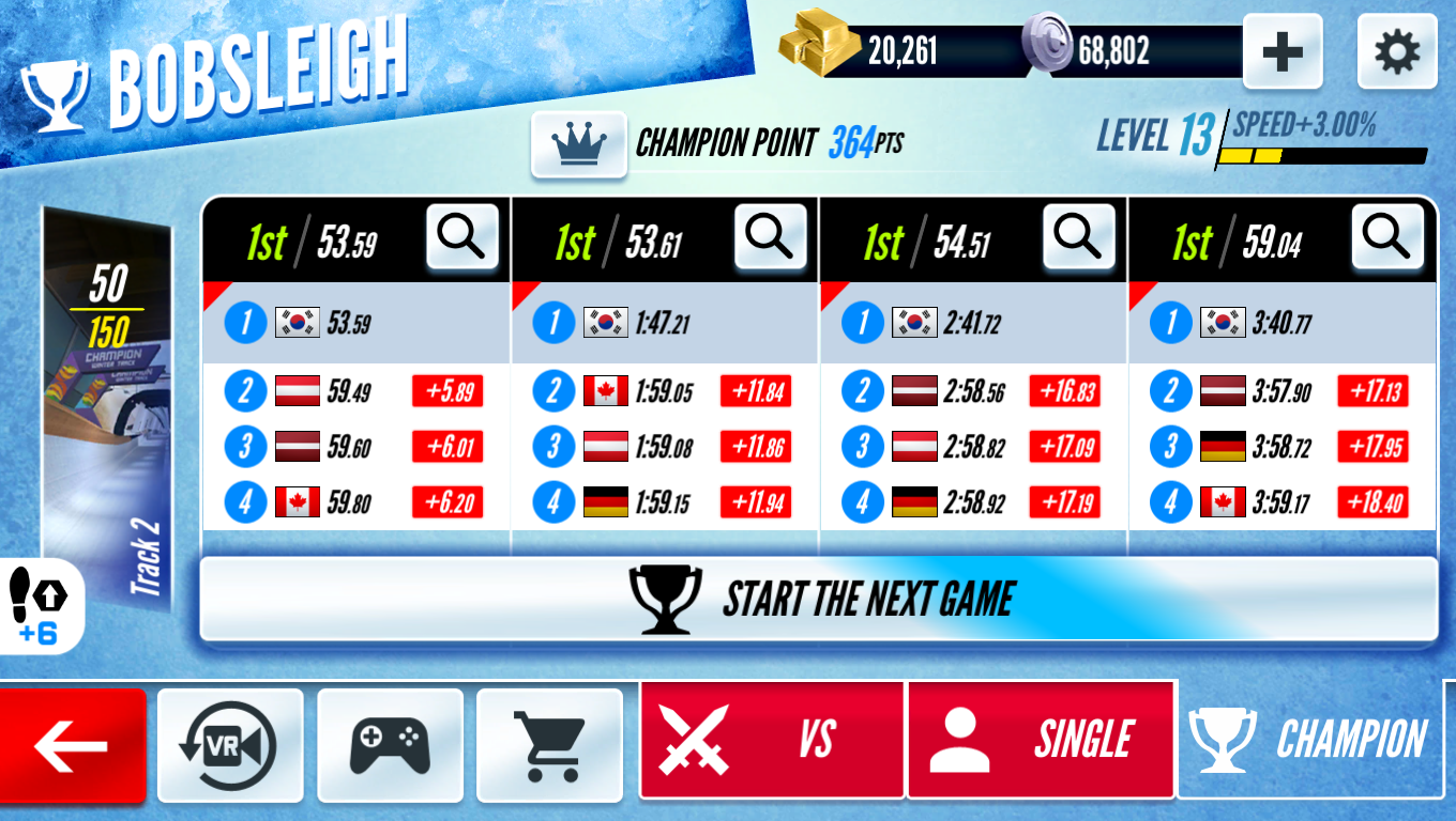 Sleigh Champion  Winter sports Game Screenshot