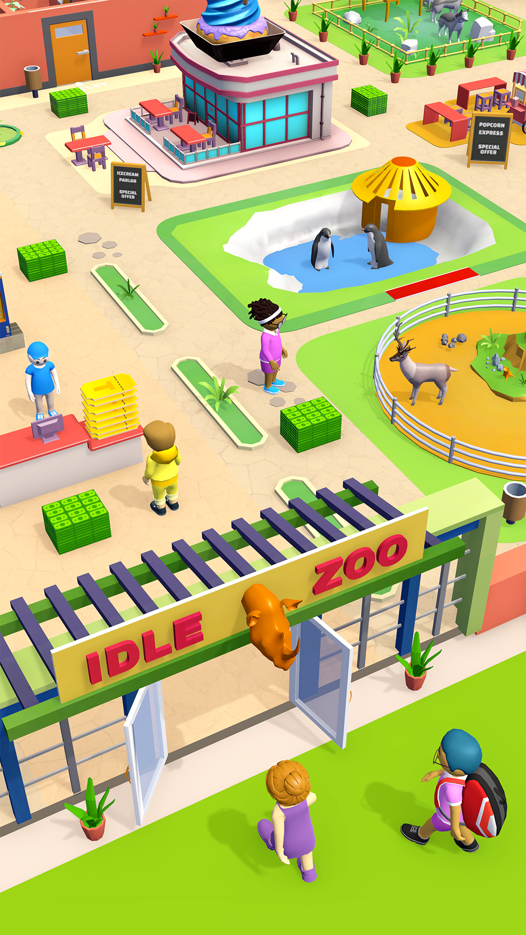 Idle Zoo Manager Simulator Game Screenshot