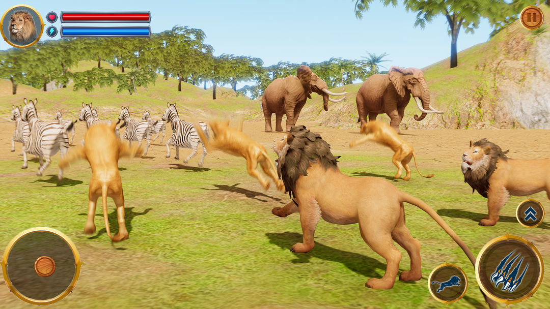Screenshot of Virtual Lion Family Simulator