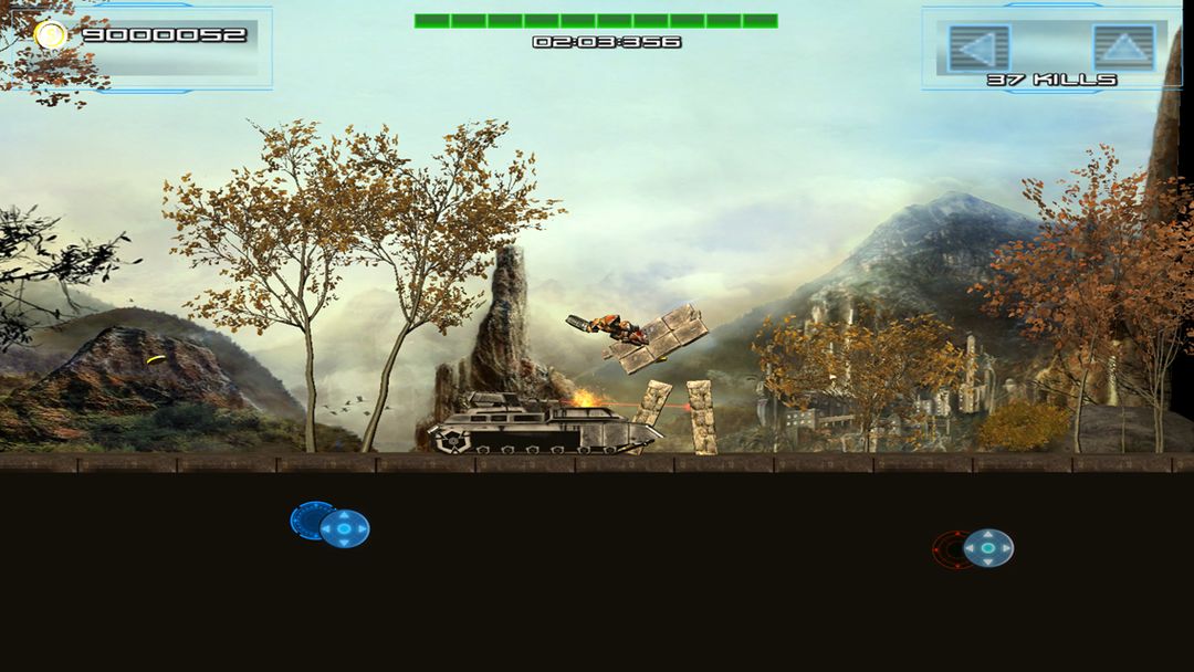Side Scrolling Platformer Shooting game sci-fi screenshot game