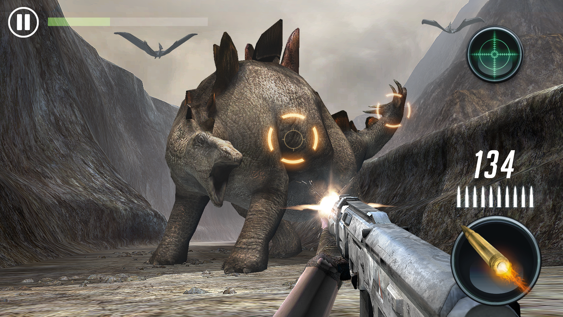 JURASSIC MISSIONS: free offline shooting games android iOS apk