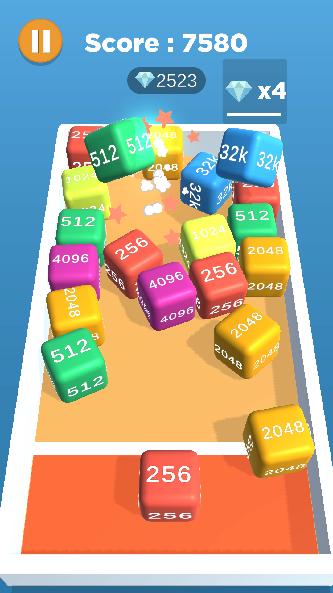 Скриншот игры 4096 Merge Blocks X2