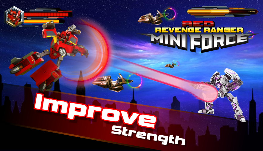 Revenge Red Ranger Mini Force ภาพหน้าจอเกม