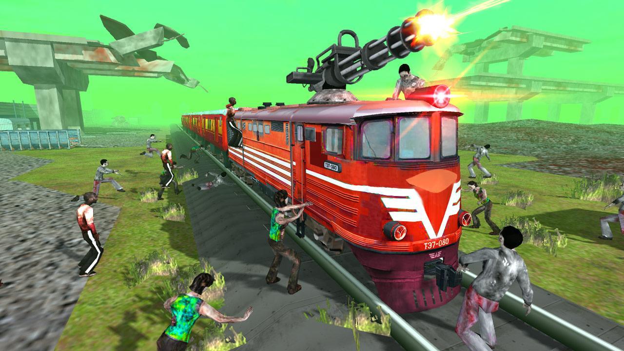 Screenshot 1 of Penembakan kereta api - Perang Zombie 4.3