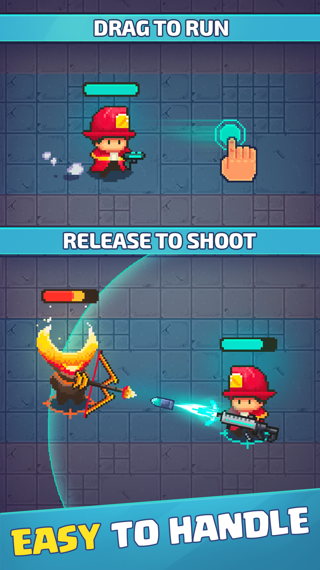 Screenshot of Firefighter: pixel shooter