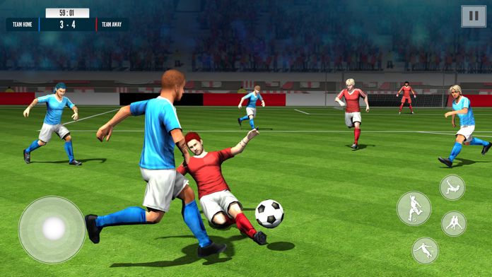 Jogo de futebol treinamento de futebol versão móvel andróide iOS