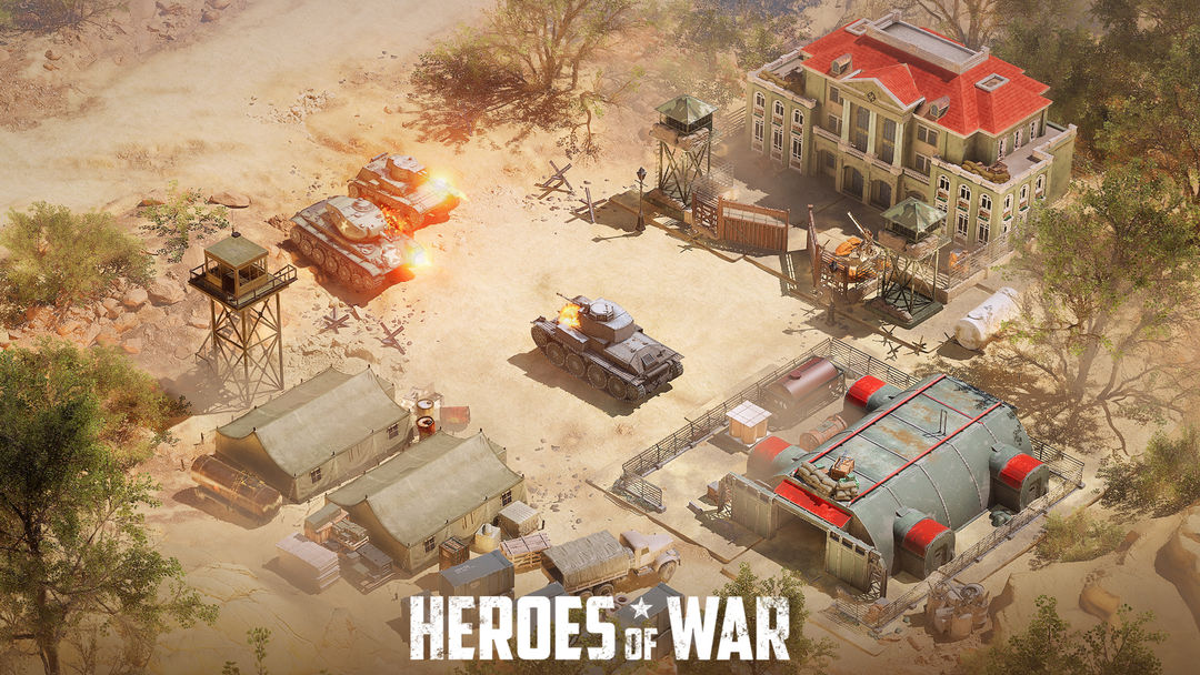 Heroes of War: WW2 Idle RPG 게임 스크린 샷