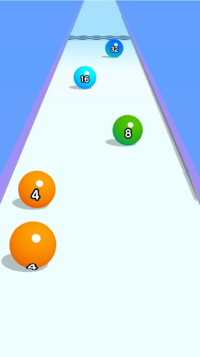 Screenshot 1 of Ball Run 2048: merge number 0.7.1
